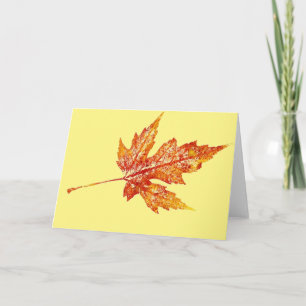 Tarjeta de bienvenida de país "Maple #2 de otoño e