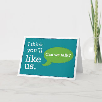 Tarjeta de bienvenida de ventas y negocios: Te gus