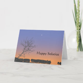 Tarjeta de bienvenida de Winter Solstice