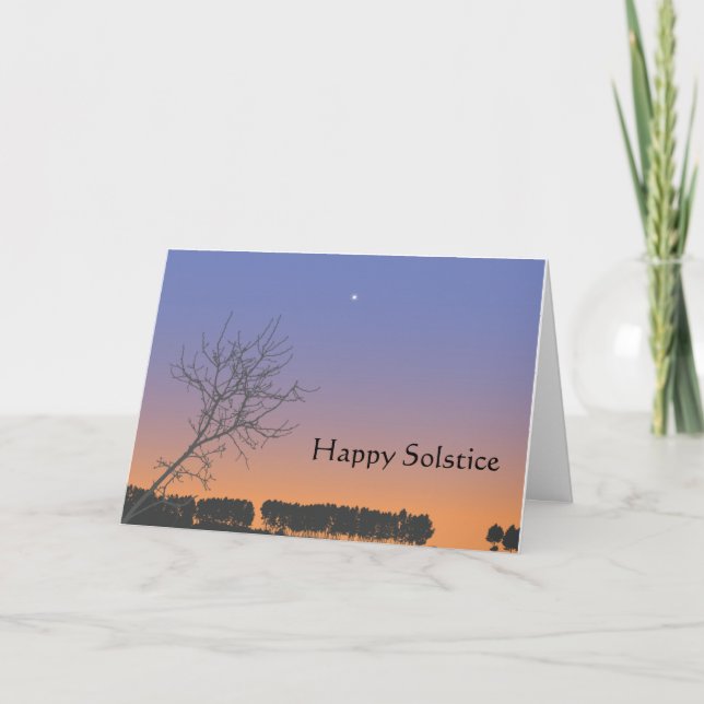 Tarjeta de bienvenida de Winter Solstice (Anverso)
