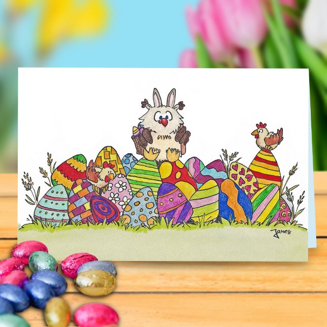 Tarjeta de bienvenida EASTER OWL de Nicole Janes (Subido por el creador)