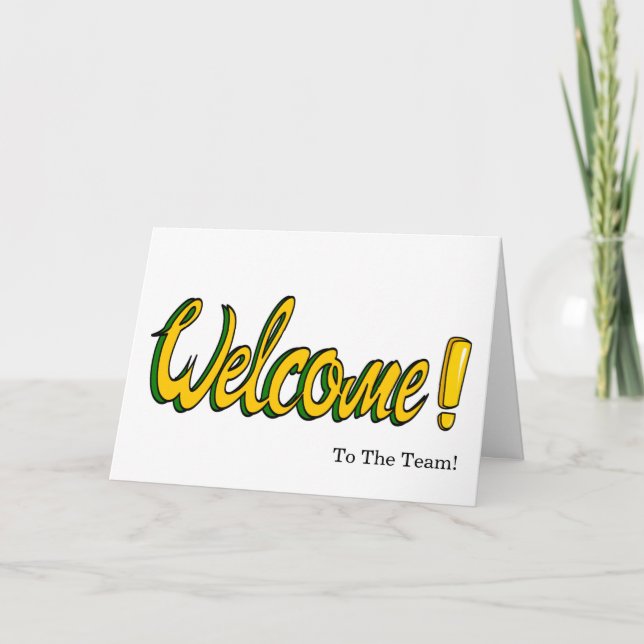 Tarjeta de bienvenida elegante y personalizada (Anverso)