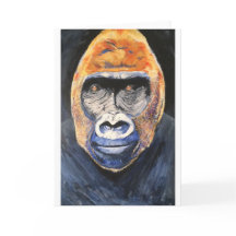 Tarjeta de bienvenida Ginger gorilla