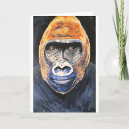 Tarjeta de bienvenida Ginger gorilla