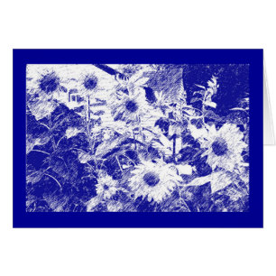 Tarjeta de bienvenida girasol