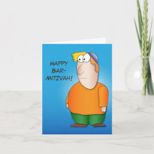 Tarjeta de bienvenida Happy bar mitzva