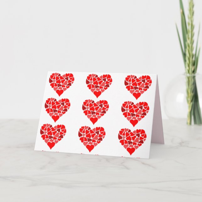 Tarjeta de bienvenida Hearts of Love (Anverso)