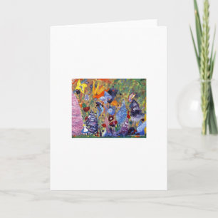 Tarjeta de bienvenida inspirada por Alice in Wonde