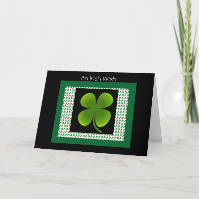 Tarjeta de bienvenida irlandesa Wish (Anverso)