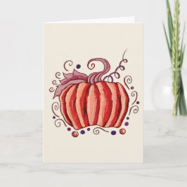Tarjeta de bienvenida Lavender Pumpkin
