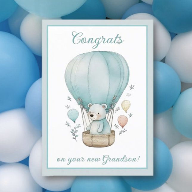 Tarjeta de bienvenida New Grandson Congrats (Subido por el creador)