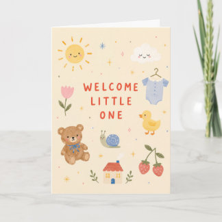 Tarjeta de Bienvenida para Baby Shower
