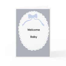 Tarjeta de bienvenida para bebé