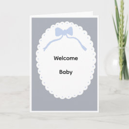 Tarjeta de bienvenida para bebé