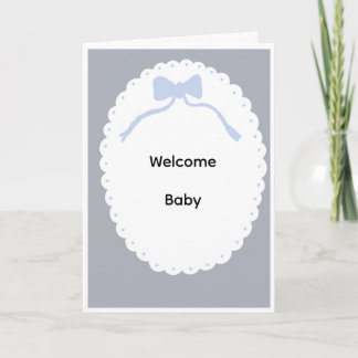 Tarjeta de bienvenida para bebé