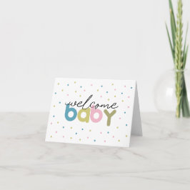 Tarjeta de bienvenida para bebés