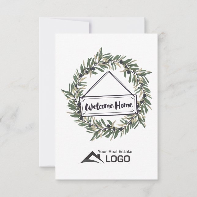 Tarjeta de Bienvenida para Bienes Raíces Personali (Anverso)