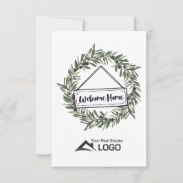 Tarjeta de Bienvenida para Bienes Raíces Personali