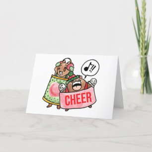 Tarjeta de bienvenida para Navidades de estilo de 