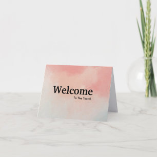 Tarjeta de bienvenida para nuevo empleado