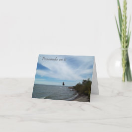 Tarjeta de bienvenida Pensando en ti