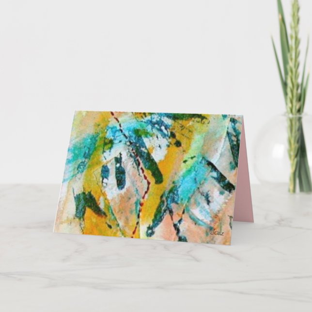 Tarjeta de bienvenida Rainbow Tracks de Janz (Anverso)