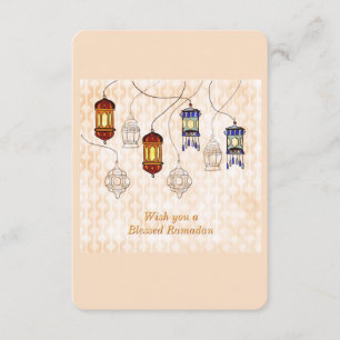 Tarjeta de bienvenida Ramadan Mubarak