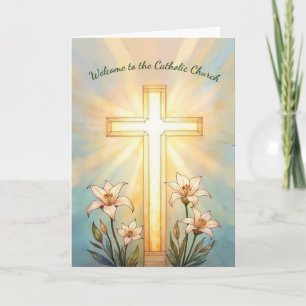 Tarjeta de Bienvenida RCIA Iglesia Católica Cruz A