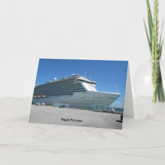 Tarjeta de bienvenida Regal Princess