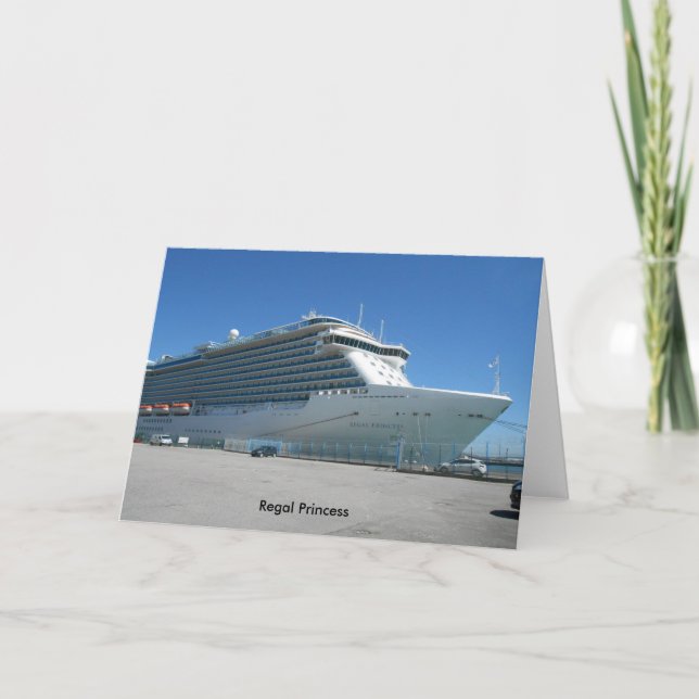 Tarjeta de bienvenida Regal Princess (Anverso)