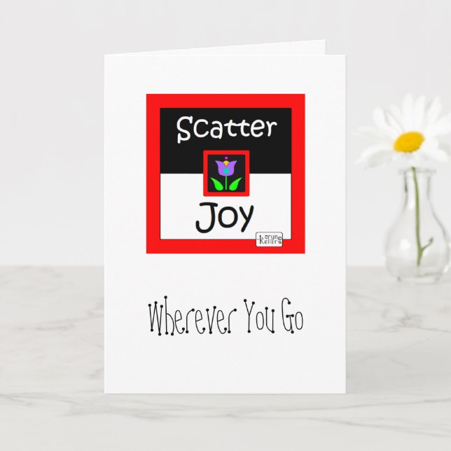 Tarjeta de bienvenida Scatter Joy (Planta pequeña)