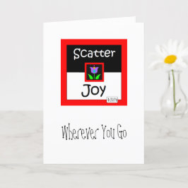 Tarjeta de bienvenida Scatter Joy