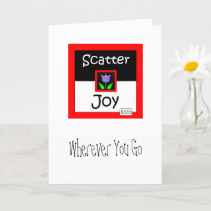 Tarjeta de bienvenida Scatter Joy
