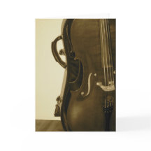 Tarjeta de bienvenida Sepia Cello