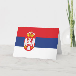 tarjeta de bienvenida serbia