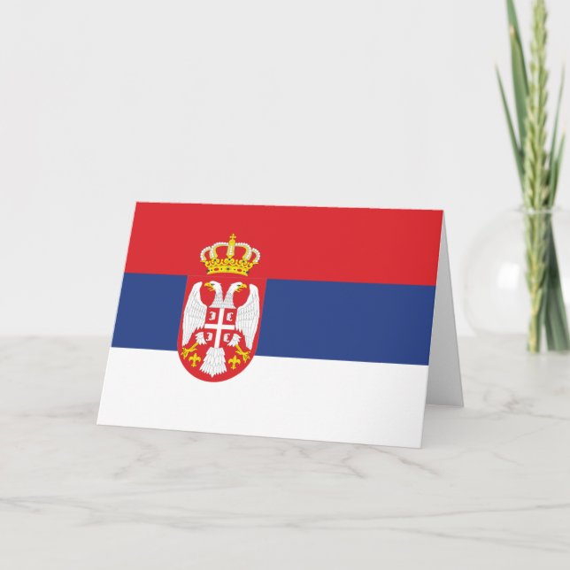 tarjeta de bienvenida serbia (Anverso)