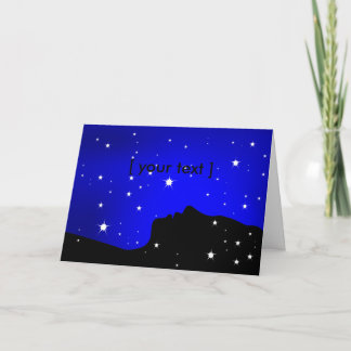 Tarjeta de bienvenida Starry Night Dreamer