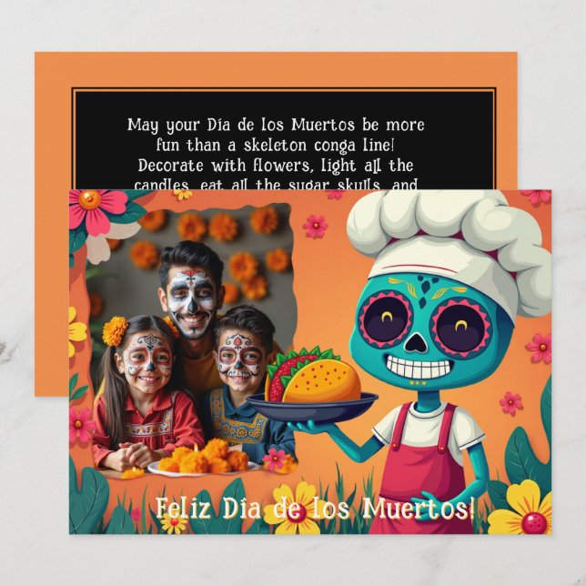 💀 tarjeta de bienvenida Sugar Skull Shenanigans (Anverso / Reverso)