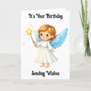 Tarjeta de bienvenida Sweet Angel Birthday
