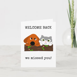 Tarjeta de Bienvenida, Te Extrañamos, Lindo, Diver