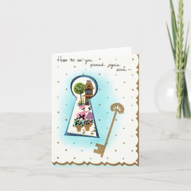 Tarjeta de bienvenida Vintage (Anverso)