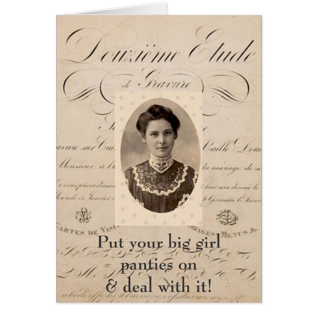 Tarjeta de Big Chica Panties (Frente)