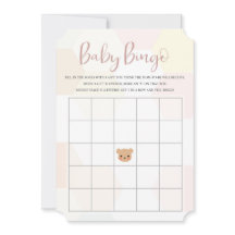 Tarjeta de bingo Baby Shower - Juego Baby Shower