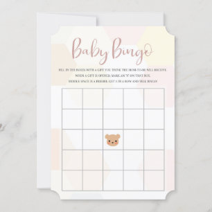 Tarjeta de bingo Baby Shower - Juego Baby Shower