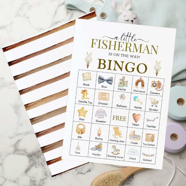 Tarjeta de bingo Baby Shower para pescadores rusos (Subido por el creador)