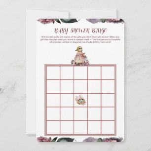 Tarjeta de bingo Baby Shower - Tema del pato lindo