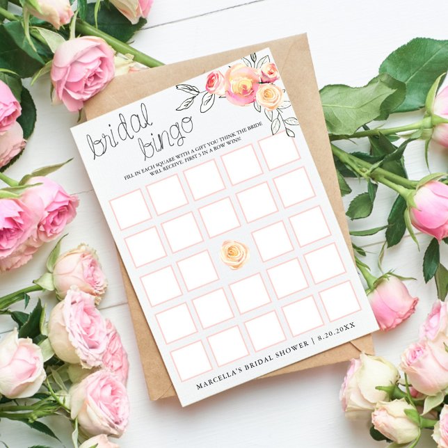 Tarjeta de Bingo Bridal Rosé (Subido por el creador)
