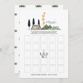 Tarjeta de bingo de Baby Shower | Comienzos de ave