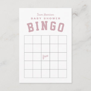 Tarjeta de BINGO de baby shower con tema de parril