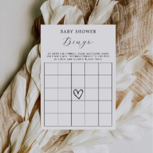 Tarjeta de bingo de Baby Shower   Juegos Baby Show